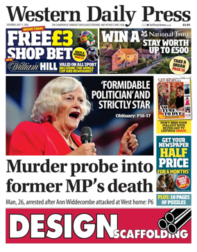 Cover of Western Daily Press (Saturday)