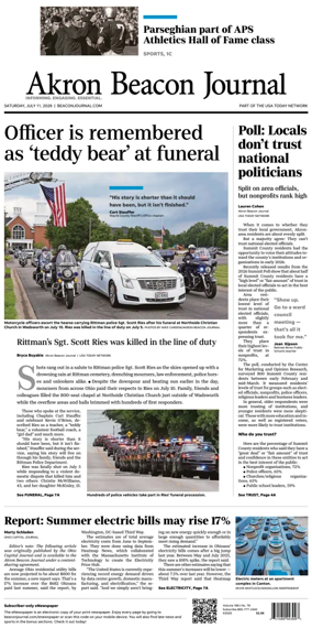 Cover of Akron Beacon Journal