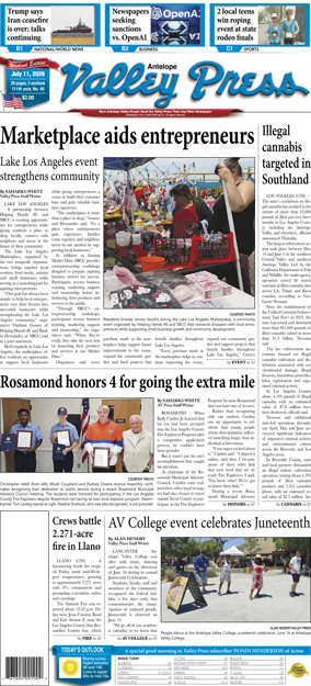 Cover of Antelope Valley Press