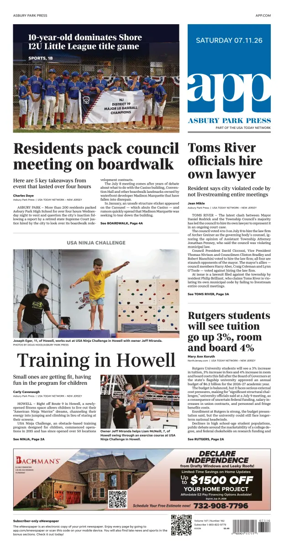 Cover of Asbury Park Press