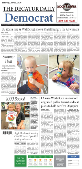 Cover of The Decatur Daily Democrat