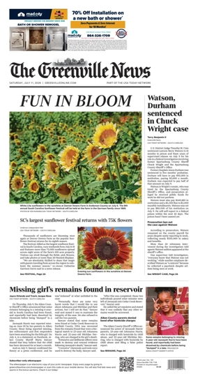 Cover of The Greenville News