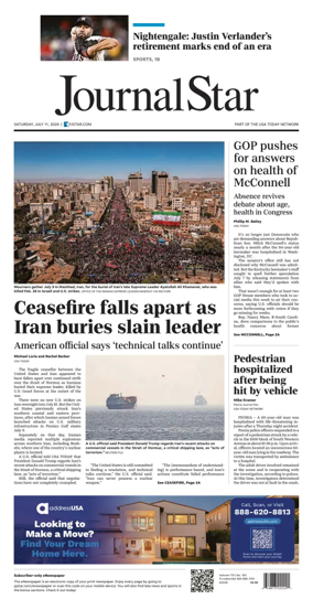 Cover of Journal Star (Peoria)