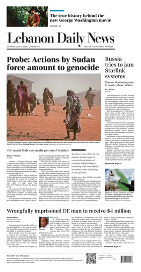 Cover of Lebanon Daily News