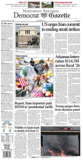 Cover of Northwest Arkansas Democrat-Gazette