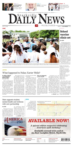 Cover of Starkville Daily News