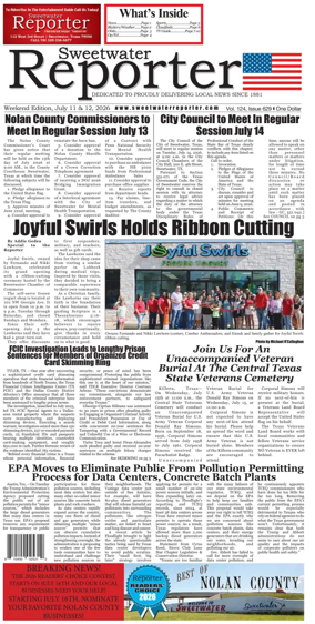 Cover of Sweetwater Reporter