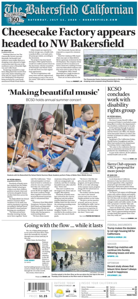 Cover of The Bakersfield Californian