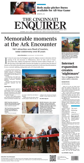 Cover of The Cincinnati Enquirer