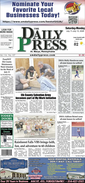 Cover of The Daily Press