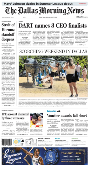 Cover of The Dallas Morning News