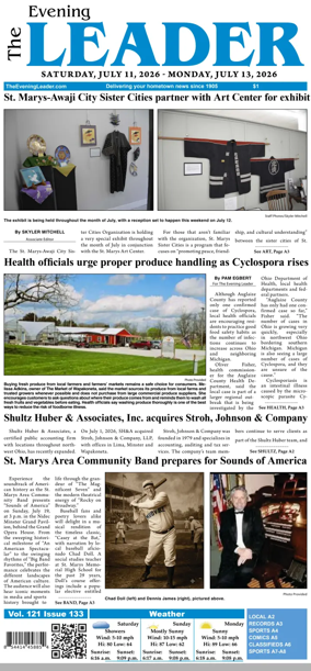 Cover of The Evening Leader