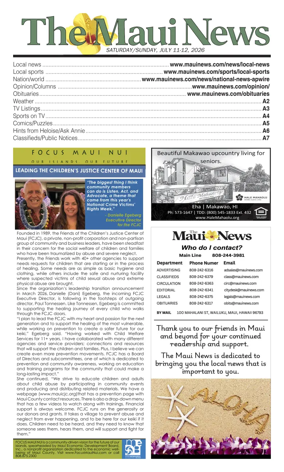 Cover of The Maui News - Weekender