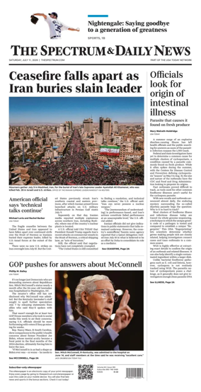 Cover of The Spectrum & Daily News