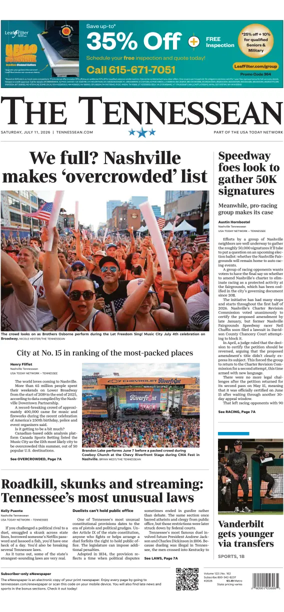 Cover of The Tennessean