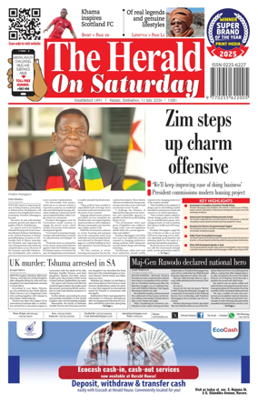 Cover of The Herald (Zimbabwe)