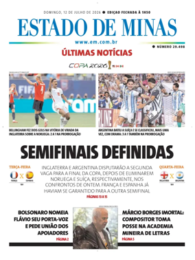 Cover of Estado de Minas (Brazil)