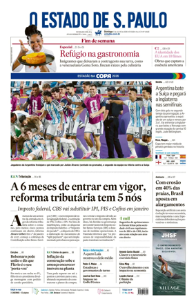 Cover of O Estado de S. Paulo