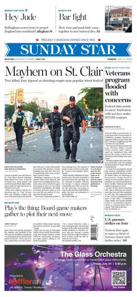 Cover of Toronto Star
