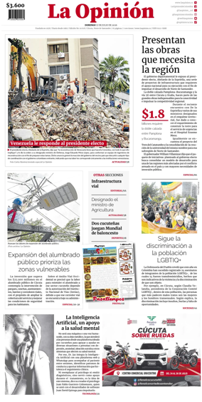 Cover of La Opinion