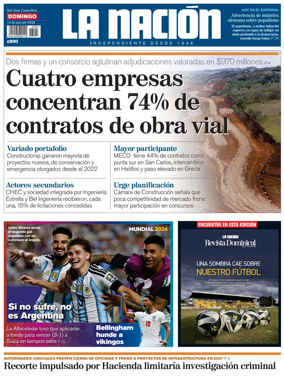 Cover of La Nacion (Costa Rica)