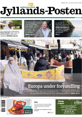 Cover of Jyllands-Posten Sondag