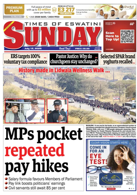 Cover of Times of Eswatini Sunday