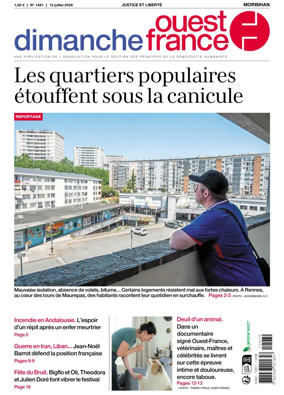 Cover of Dimanche Ouest France (Morbihan)