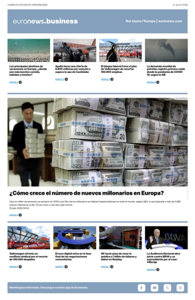 Cover of Euronews Business (Spanish) Compiled Edition