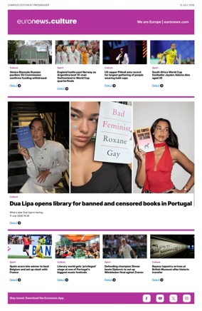 Cover of Euronews Culture and Sport Compiled Edition