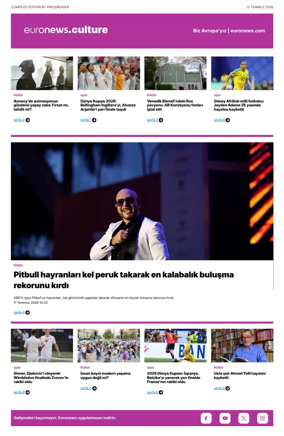 Cover of Euronews Culture and Sport (Turkish) Compiled Edition