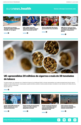 Cover of Euronews Health (Portuguese)