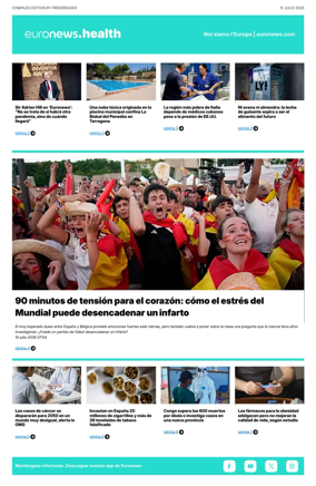 Cover of Euronews Health (Spanish) Compiled Edition