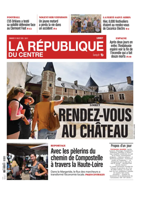 Cover of La Republique du Centre (Orleans - Loiret))