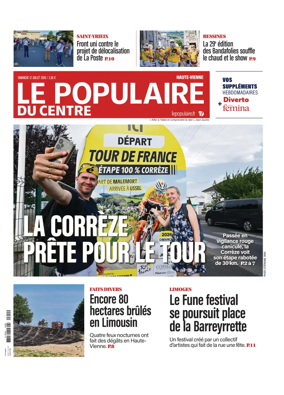Cover of Le Populaire du Centre (Haute-Vienne)