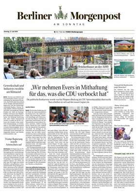 Cover of Berliner Morgenpost am Sonntag