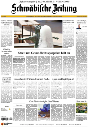 Cover of Schwabische Zeitung (Bad Waldsee / Aulendorf)