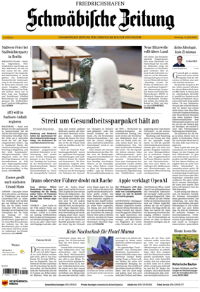 Cover of Schwabische Zeitung (Friedrichshafen)
