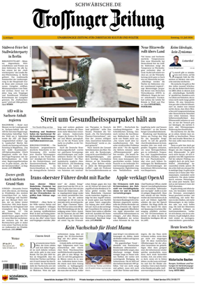 Cover of Trossinger Zeitung