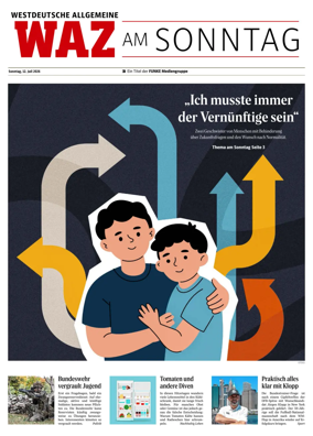 Cover of Westdeutsche Allgemeine Zeitung (WAZ am Sonntag)