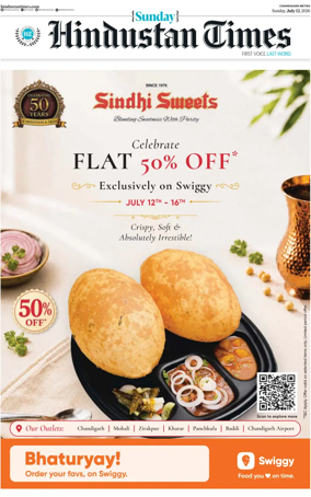 Cover of Hindustan Times (Jalandhar)