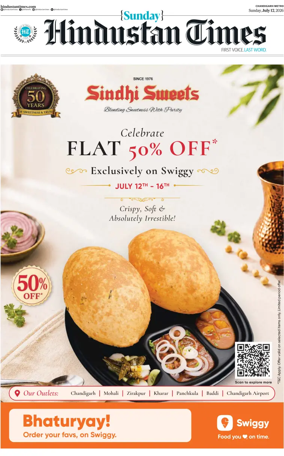 Cover of Hindustan Times (Patiala)