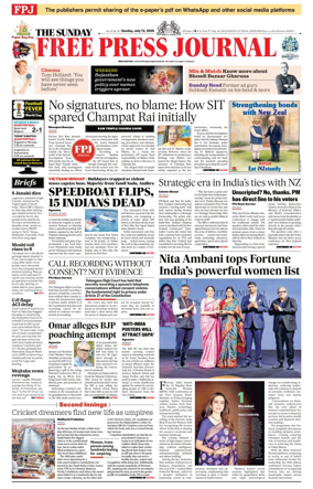 Cover of The Free Press Journal
