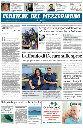Cover of Corriere del Mezzogiorno (Puglia)