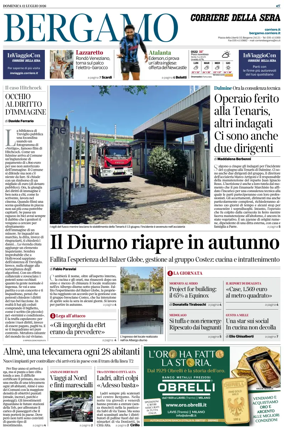 Cover of Corriere della Sera (Bergamo)
