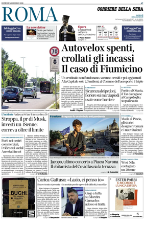 Cover of Corriere della Sera (Roma)