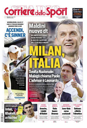Cover of Corriere dello Sport