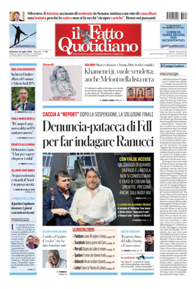 Cover of Il Fatto Quotidiano
