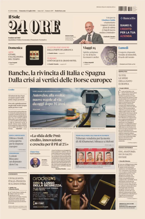 Cover of Il Sole 24 Ore