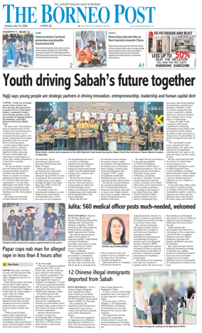 Cover of The Borneo Post (Sabah)